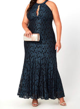 Load image into Gallery viewer, LAURA Glitter and Lace Gown Dress
