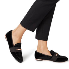 Load image into Gallery viewer, TED BAKER Elienav Penny Saddle Flat Shoes
